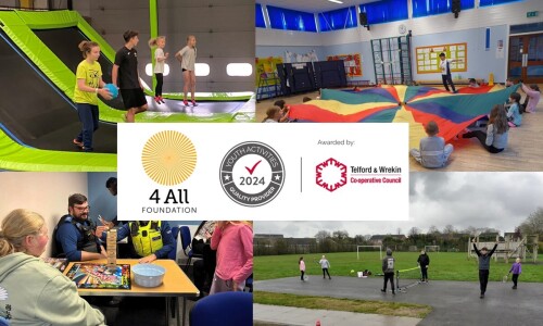 4 All Foundation Awarded Telford & Wrekin Council Youth Accreditation Mark